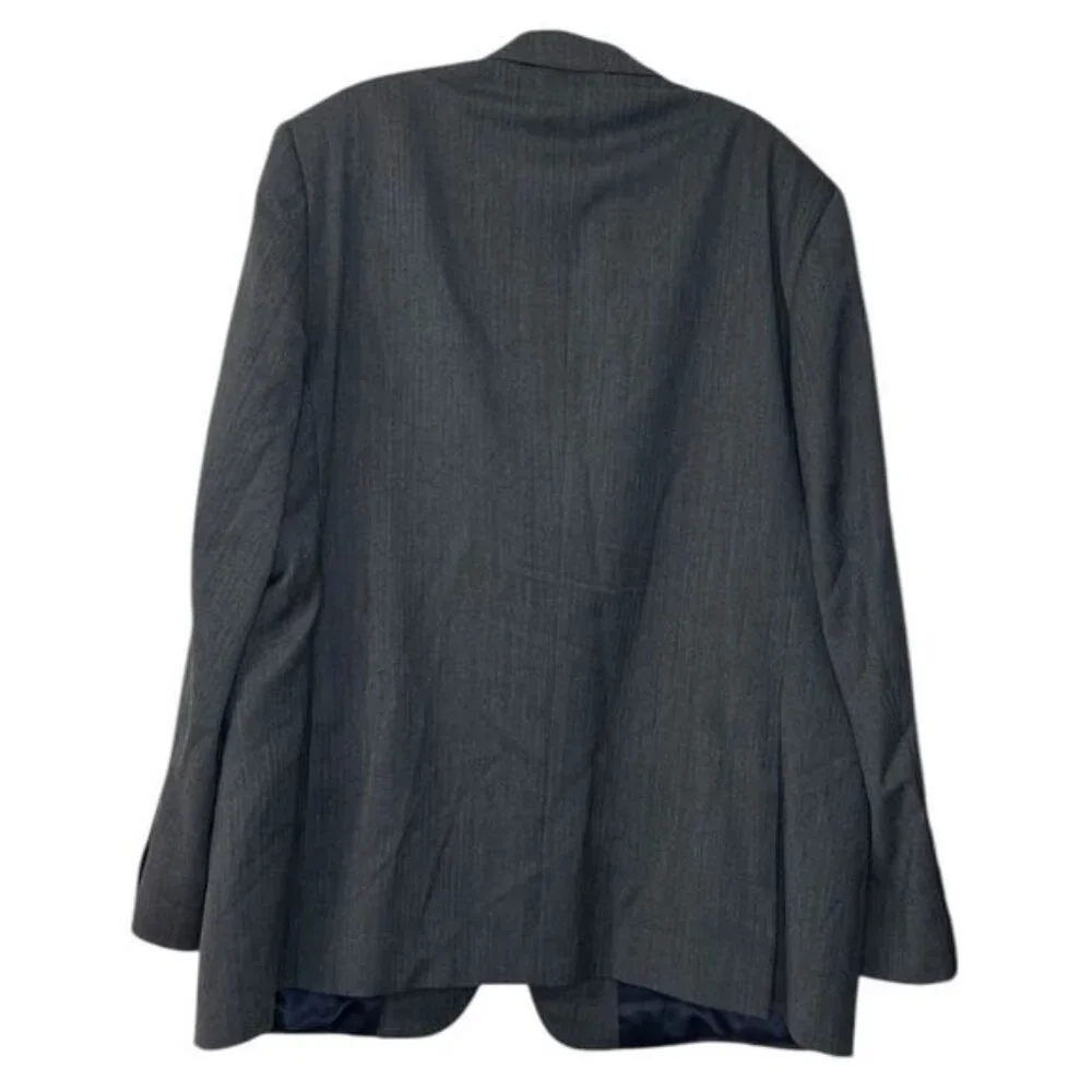 Charles Tyrwhitt Mens Blazer Sport Coat suit jacket Gray 48R office business - Picture 2 of 6